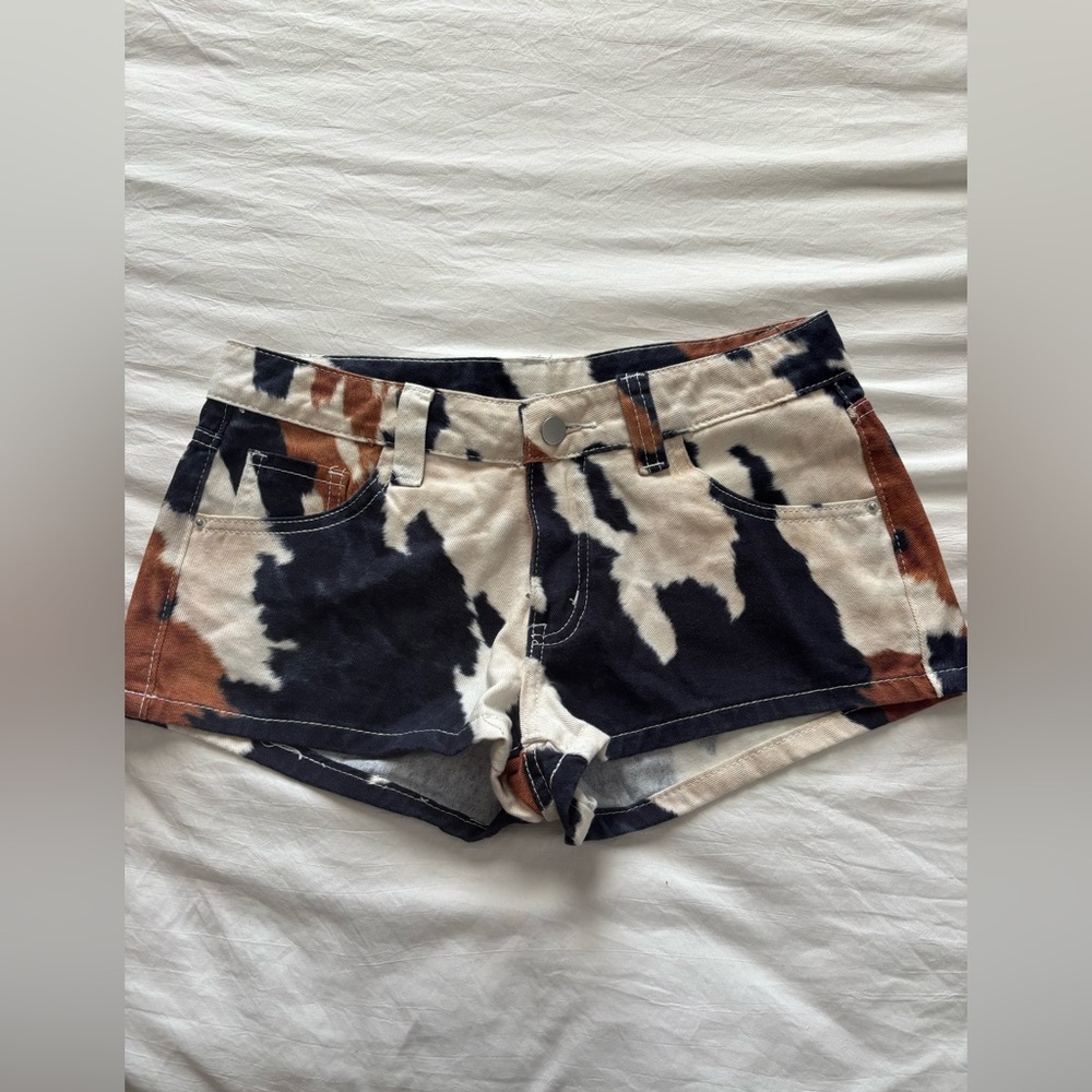 SHEIN cow print shorts